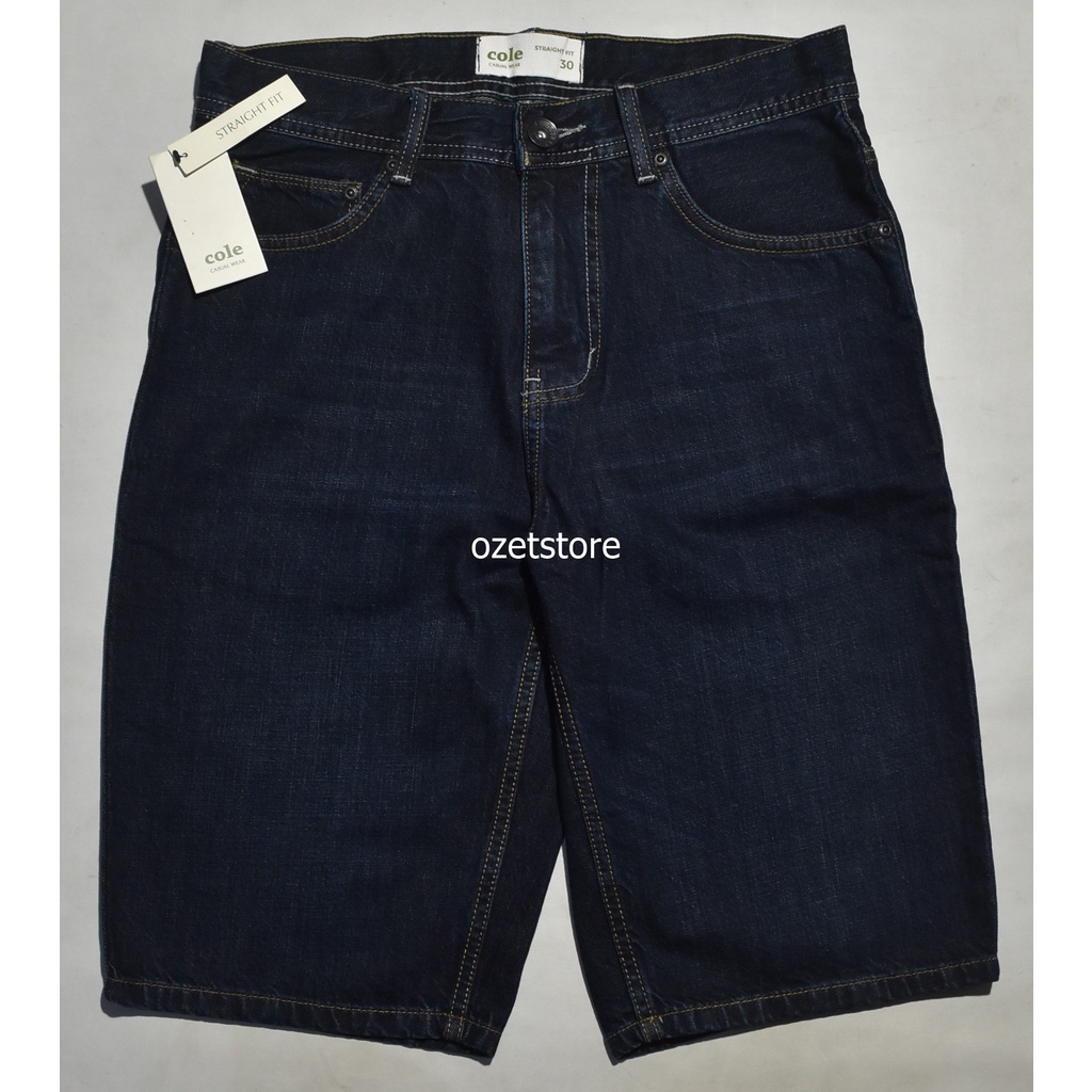 Celana Pendek Pria Jeans COLE Denim Tua Straight Fit CPS03 ORIGINAL