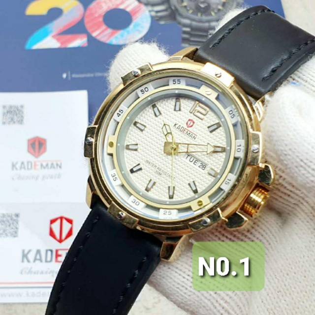 JAM TANGAN PRIA ANALOG KADEMAN KDM532 GRADE ORIGINAL WATER RESISTANT