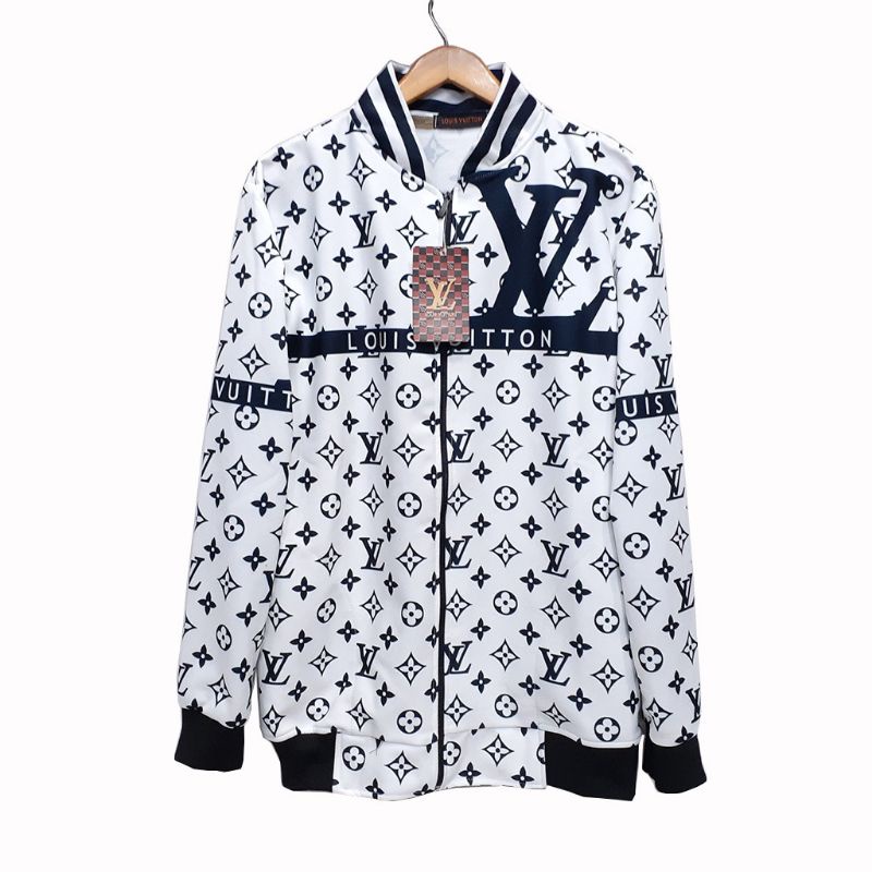 jaket bomber LV jaket printing jaket tractop premium mirror 1;1