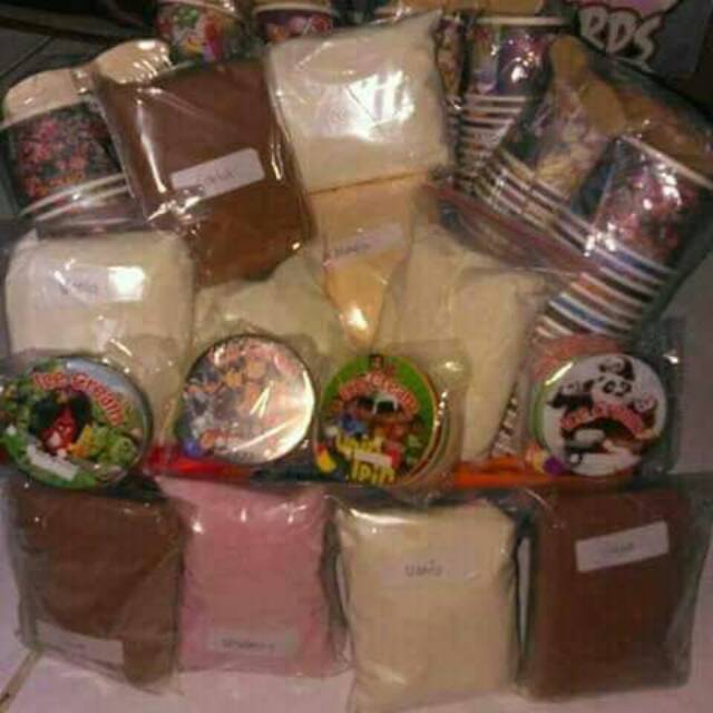

Paket bubuk ice cream
