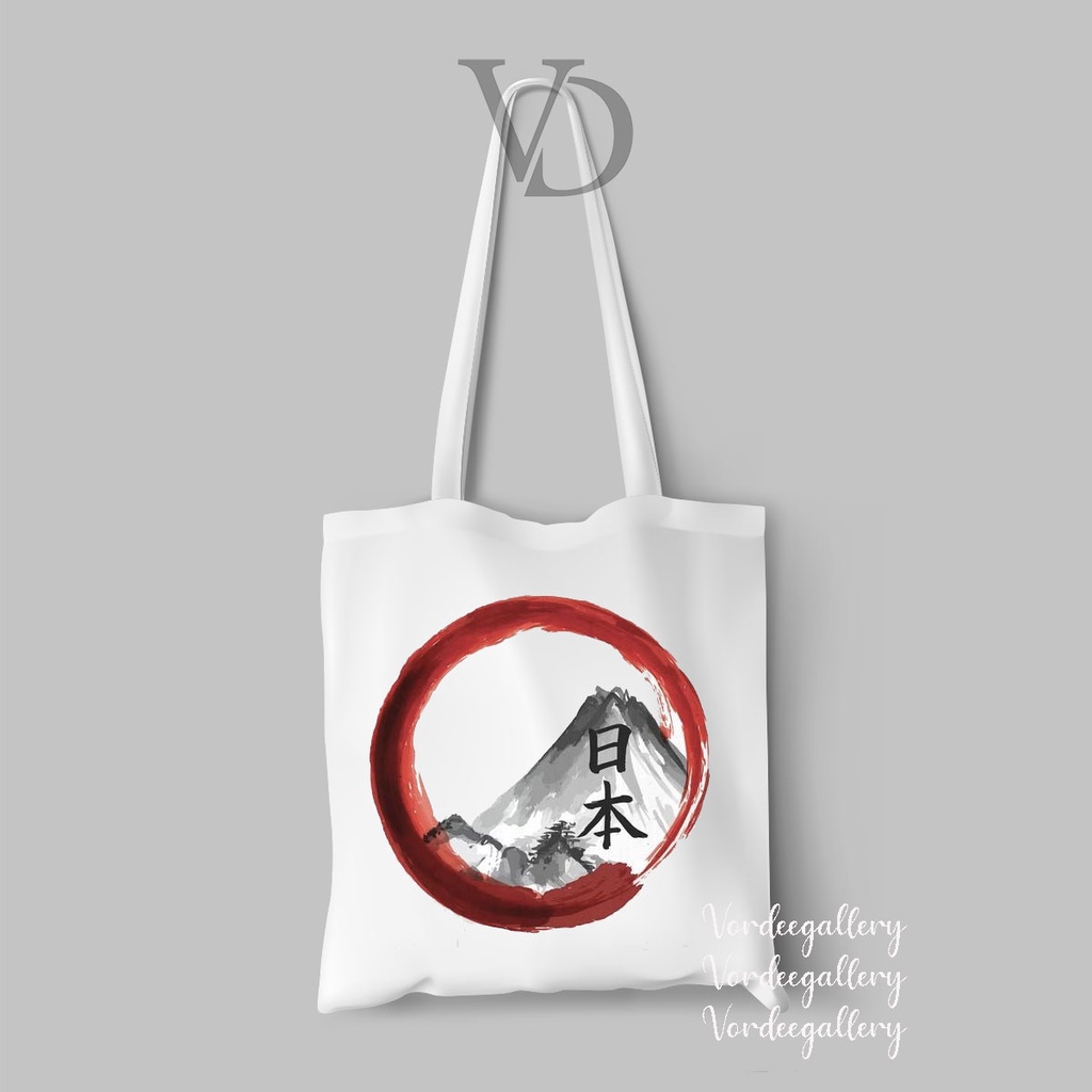 tote bag abstract art jepang / tas japan series / tas belanja aesthetic