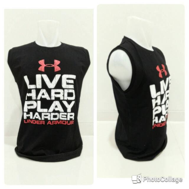 Singlet Kaos Gym Fitness Under Armour Black Harder