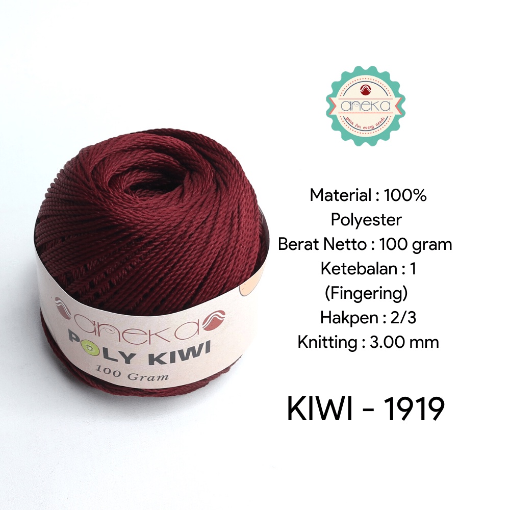 Benang Rajut Poli / Poly Kiwi Yarn - PREMIUM - 1919