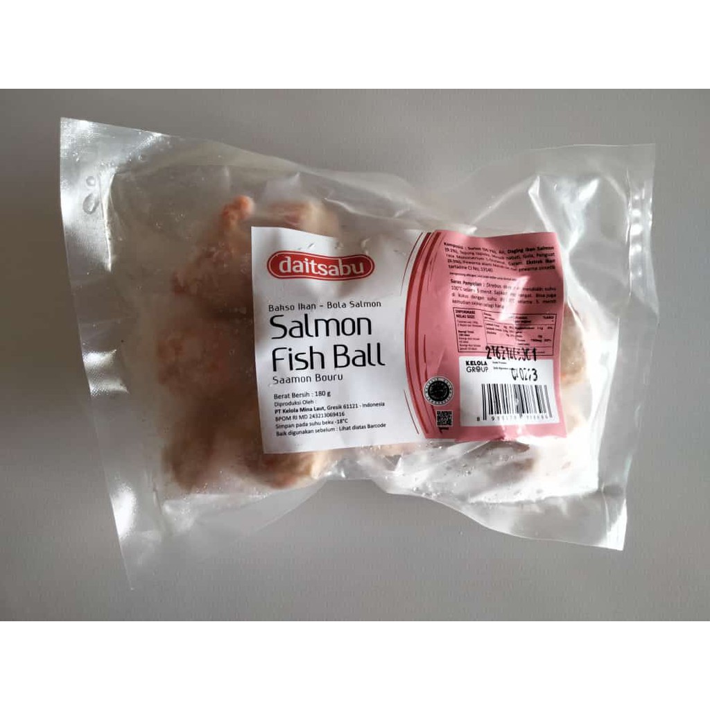 

Bakso Ikan Salmon - Salmon Fish Ball Daitsabu 180 gr