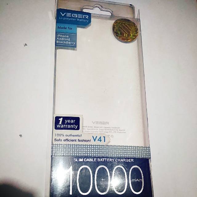 Power Bank Veger 10000 MAH