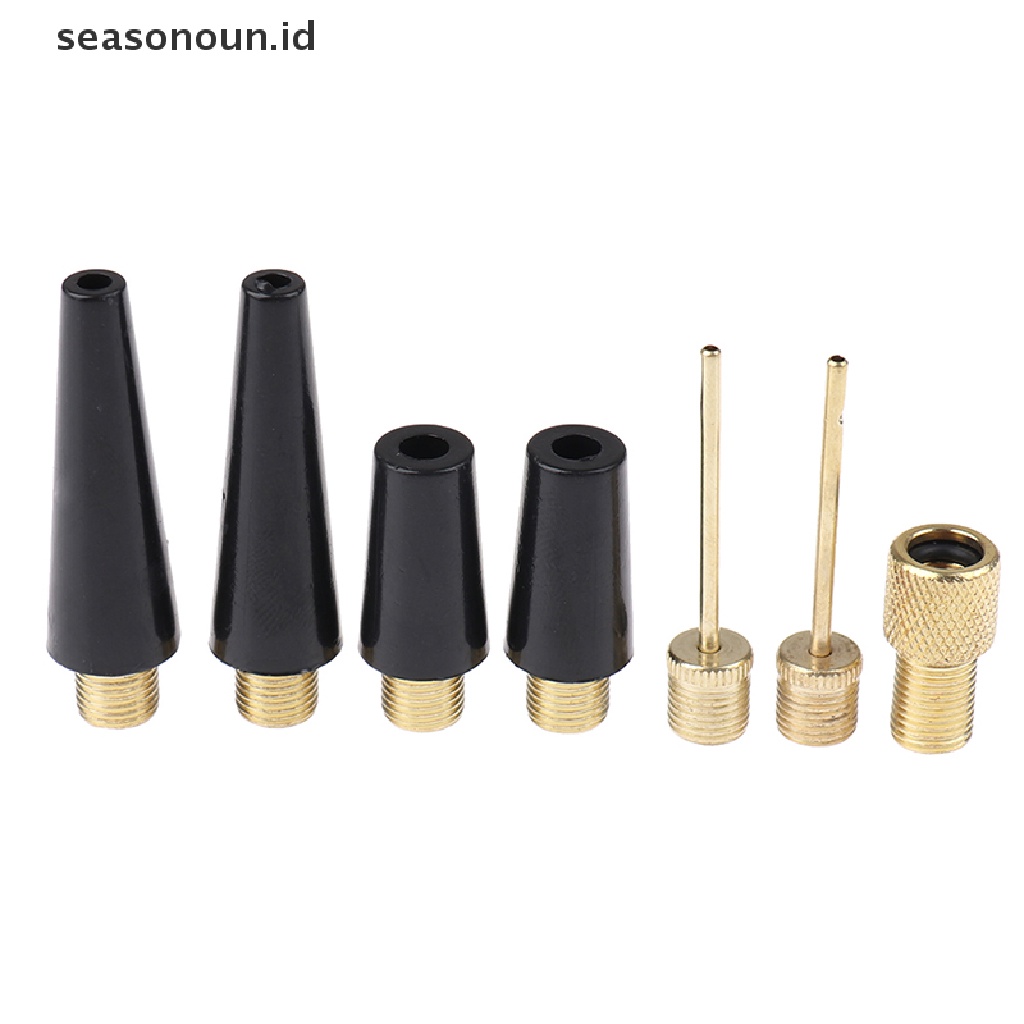 (seasonoun) 3 / 4pcs Adapter Nozzle Jarum Bola Untuk Pompa Ban Sepeda