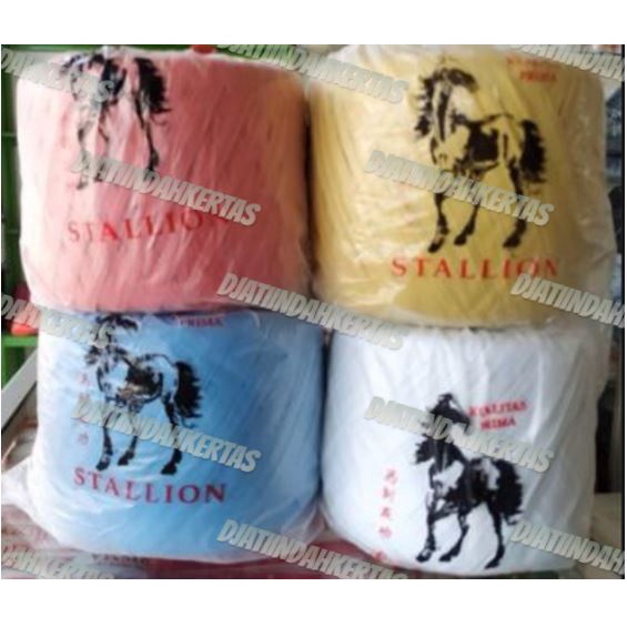 TERBAGUS !! TALI RAFIA MERK STALLION WARNA