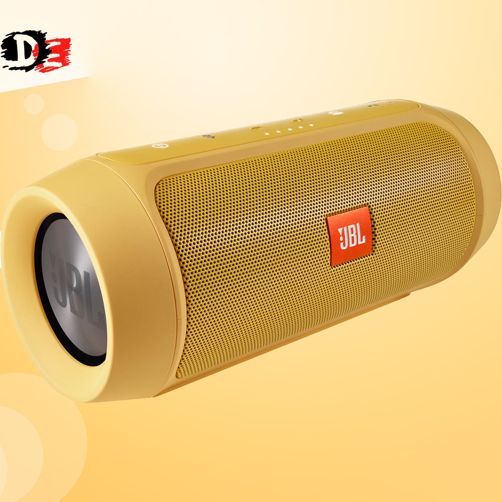 SPEAKER BLUETOOTH WIRELESS SPEKER PORTABLE CHARGE 2 SPIKER BLUTUT MUSIC BOX-GOLD