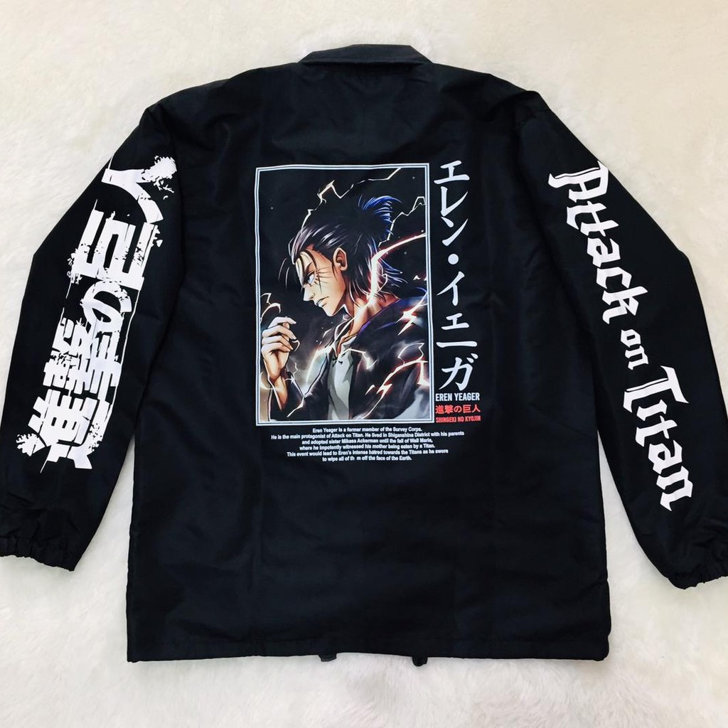 Coach Jaket  Eren Ultimate  AOT  Anime Attack On Titan SNK Manga