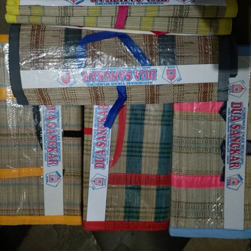 Tikar Lipat / Tikar Santai / Tikar Lesehan / Tikar Piknik Songket Mendong Ukuran 2m x 3m