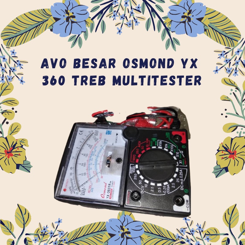 Avo Besar Osmond YX 360 TREB Multitesteralat ukur listrik avo meter