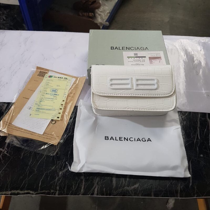 SG8934 syafniegalery Tas Wanita Import Goddip Selempang Balanc tali rantai croco bag