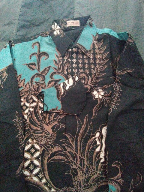 Batik Pria Atasan Premium Solo Lapis Furing Lengan Panjang Pabrik Batik Aluna 010