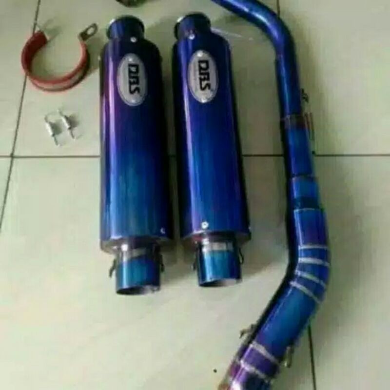 knalpot DBS bluemoon satria Fu fi GSX Vixion R15 Scorpio Jupiter MX king CBR
