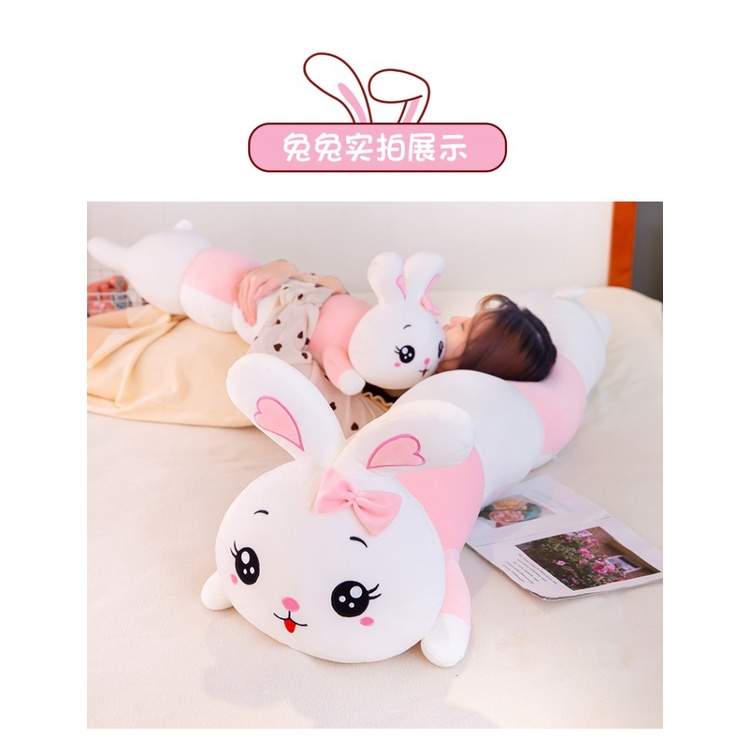 Guling Boneka Bunny Ulat Bahan Plush