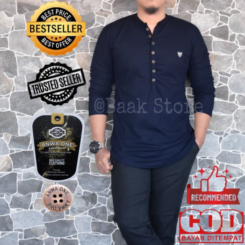 Baju Koko Pria Lengan Panjang Lacoste Dewasa Original Premium Quality