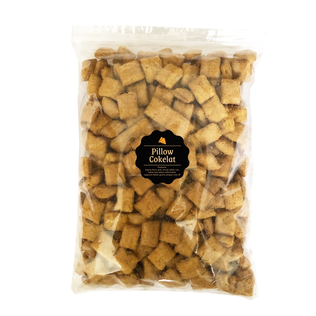 

Snack Pillow Cokelat (Grosir) 500gr / Snack Cemilan Kilo Kiloan / Camilan Manis Piloko