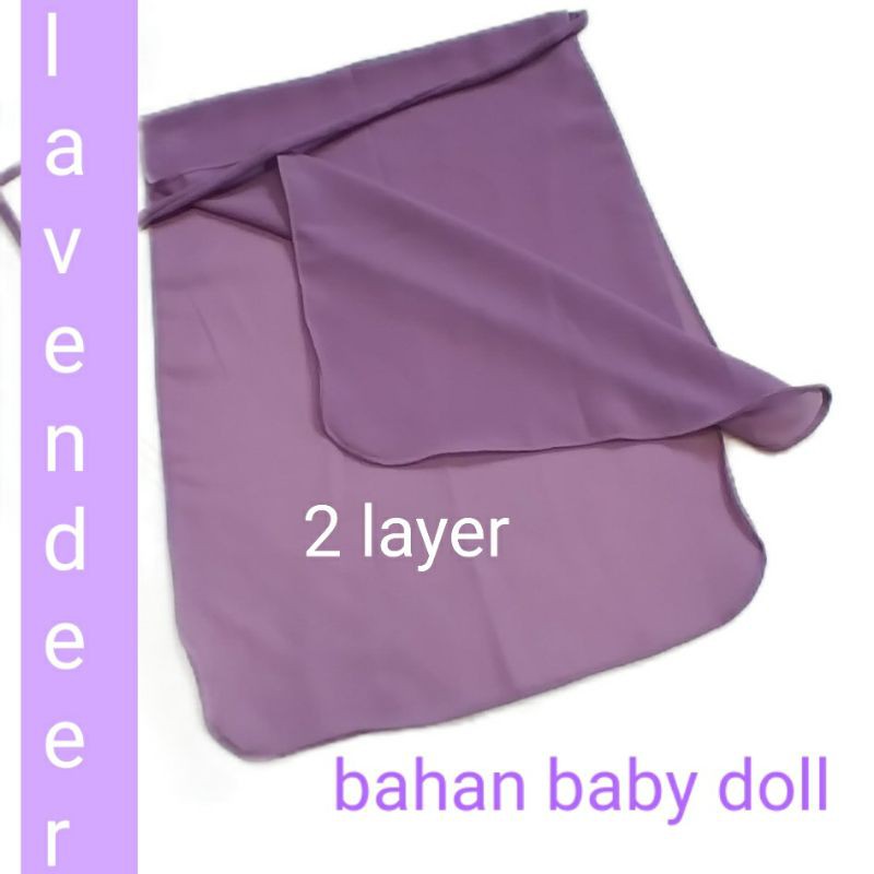 SATU LUSIN CADAR NIQAB 2 LAYER CERUTY BABYDOLL GROSIR