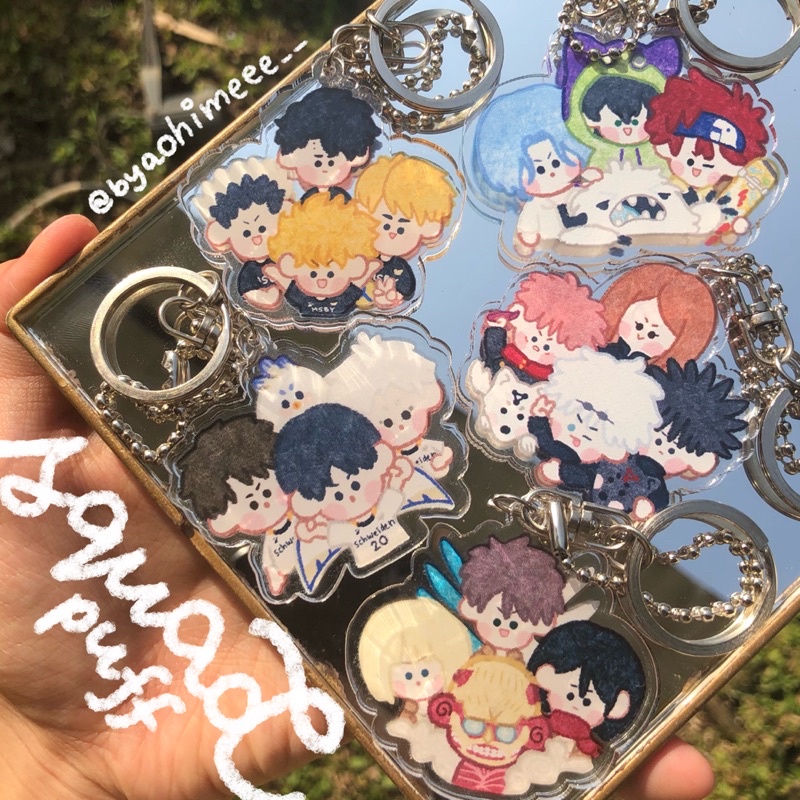 Jual Squad Puff Keychain & Popsocket Series | Tokyo Revengers Jujutsu