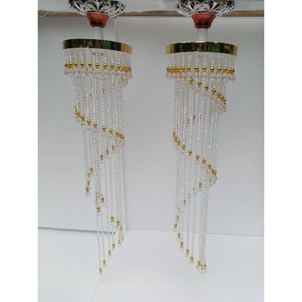 LampuGantung SRN variasi Double GOLD/ Dekorasi Pelaminan/ Lamaran/ Interior Rumah/ Cafe