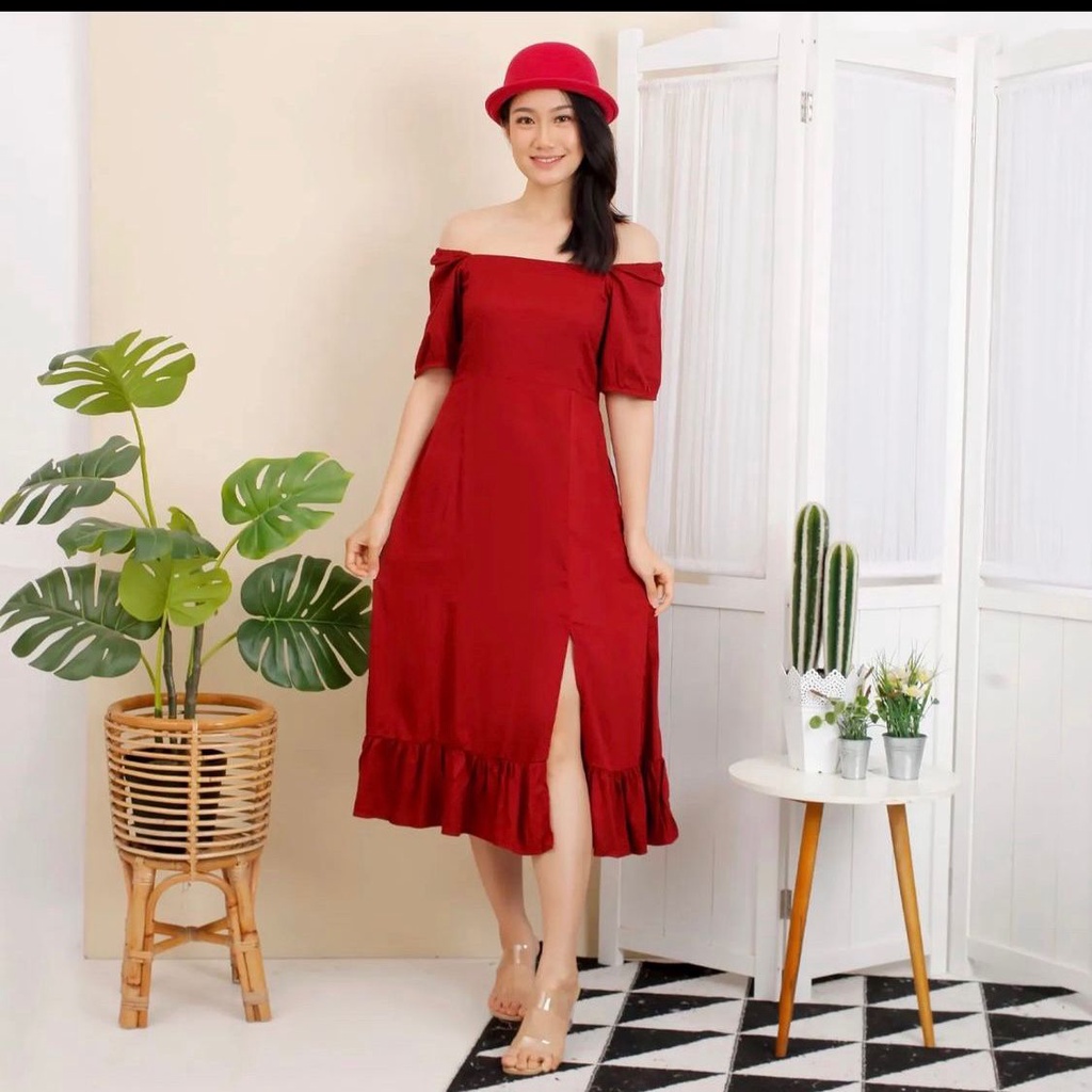 Toply shop Dres wanita bodycon  pakaian wanita / Dres wanita yuna