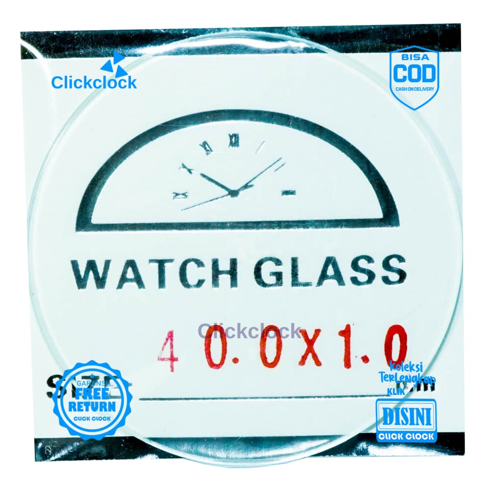 Kaca Jam Kaca Bahan Watch Glass PNC-400 Murah 4 cm