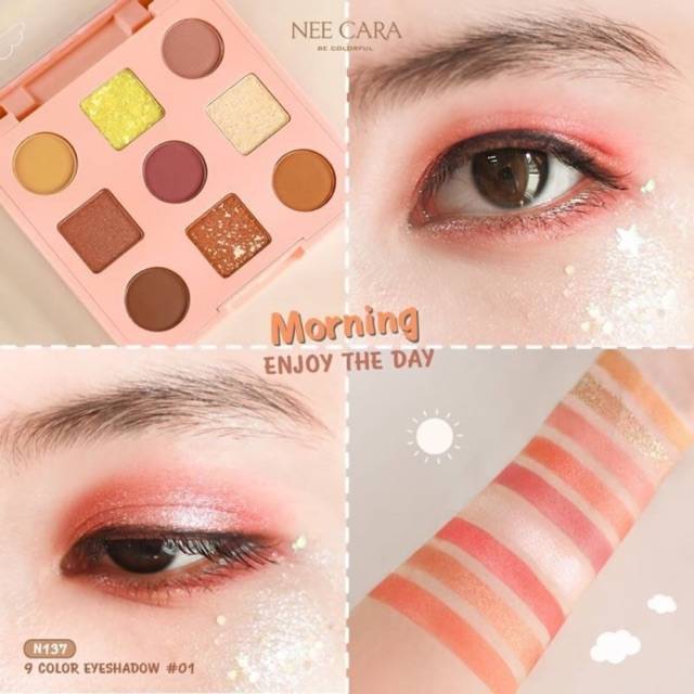 NEE CARA Morning Enjoy The Day &amp; All Night Party Color 9 Eyeshadow #N137 Thailand / Eye Shadow