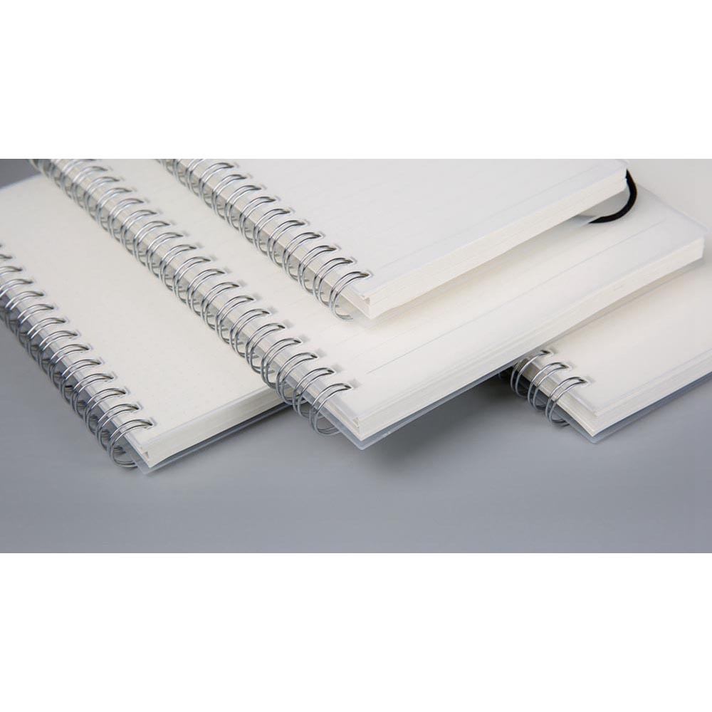 Buku Catatan Jurnal Harian Notebook Format Grid / Dotted Pages Ukuran a5 / a6 - White