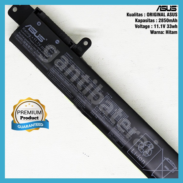 Baterai Laptop Asus A407 A407U A407UA A407M A31N1719