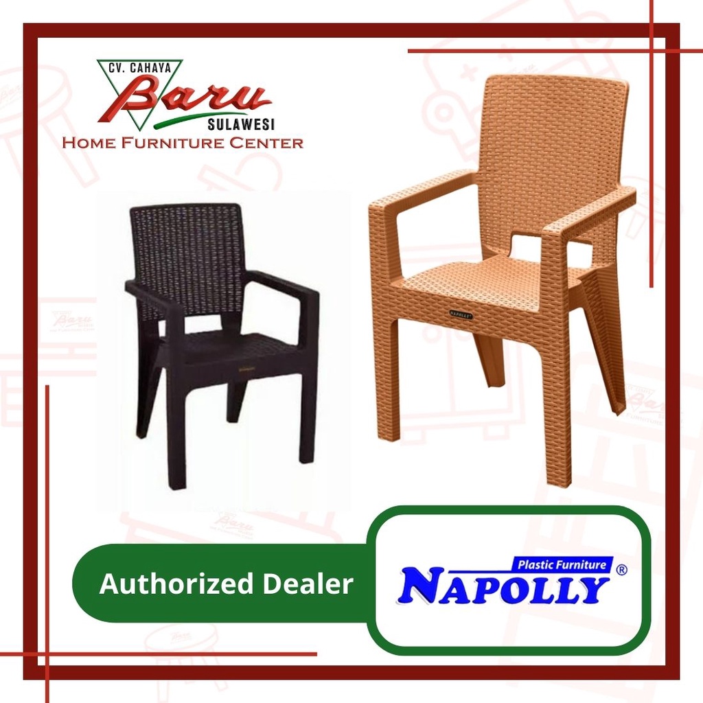 Kursi Plastik Napolly 8R3 - KHUSUS MAKASSAR