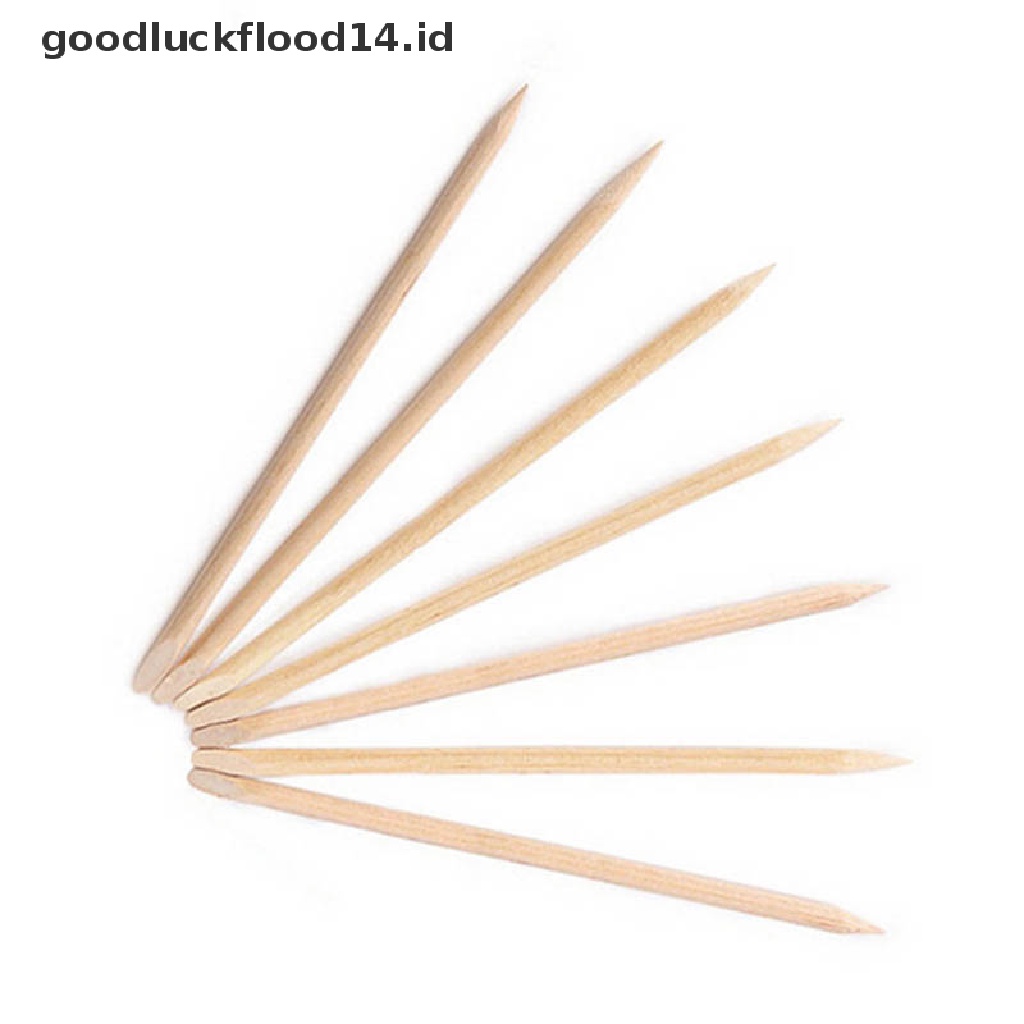 [OOID] 10pcs nail wood stick sticks cuticle pusher remover manicure pedicure care ID