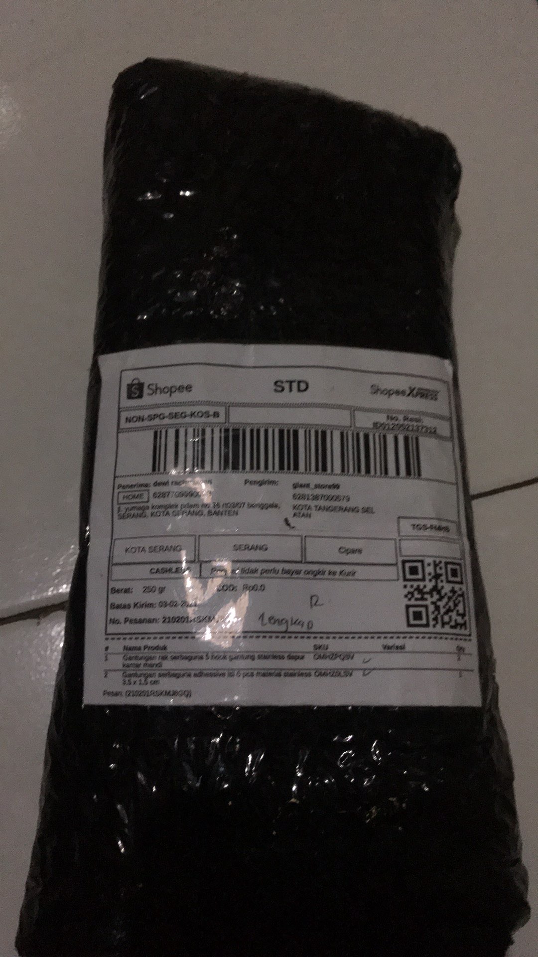 Gantungan Rak Serbaguna 5 Hook Gantung Stainless Dapur Kamar Mandi