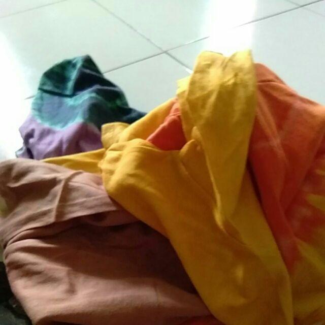 Matahari Gamis Kaos Pelangi Tiedye Batik Payung Jumbo Syari Adem