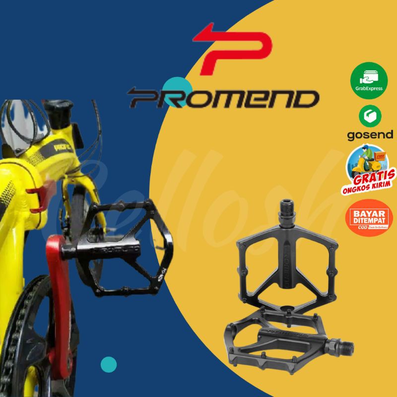 PROMEND Pedal Sepeda Bike Aluminium Anti-Slip - BP330 - Black