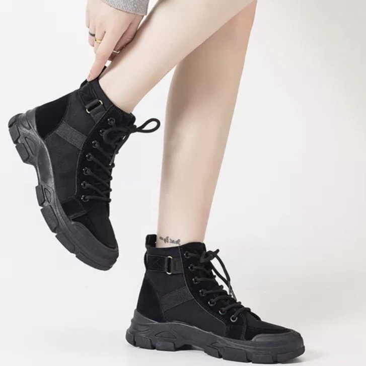 AVANCEID 1860 Sepatu Sneakers Boots Wanita Canvas Import