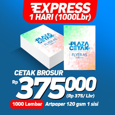 

Cetak Brosur Murah A5 Kilat 1 Hari Jadi (1000 Lembar)