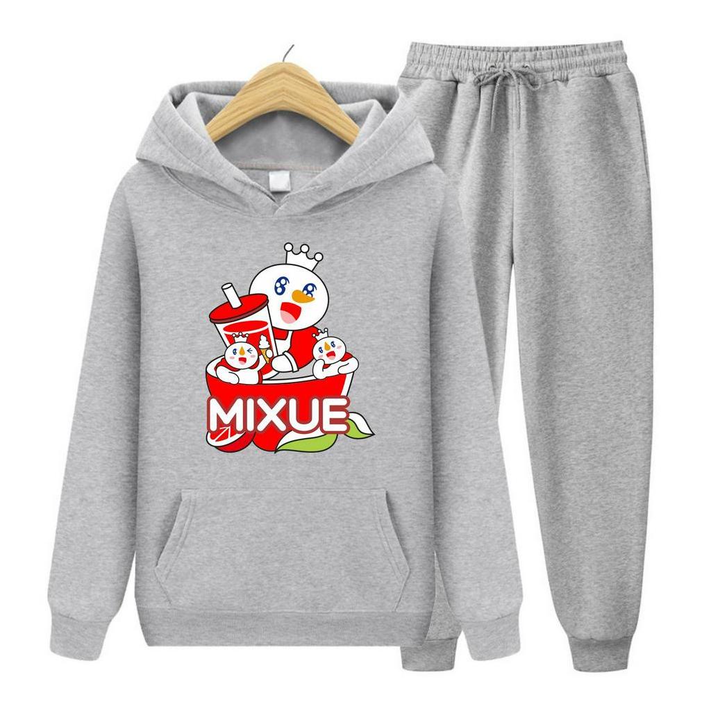 FenishaStore MIXUE ICE CREAM Sweater Hoodie Atasan Dan Setelan Anak Usia 4-13 Tahun Bisa Bayar Ditempat COD