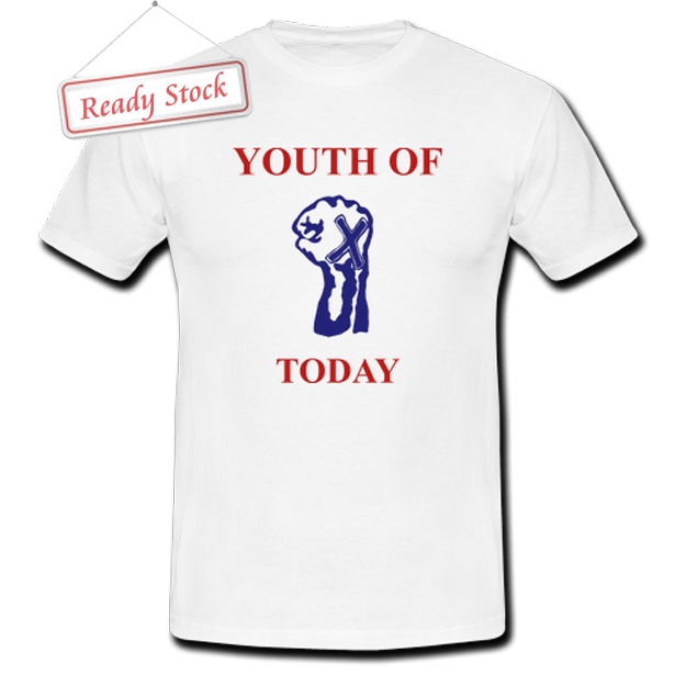 Kaos Youth Of Today Band Tshirt Casual Unisex T-SHIRT Bahan Katun New Cotton Tees