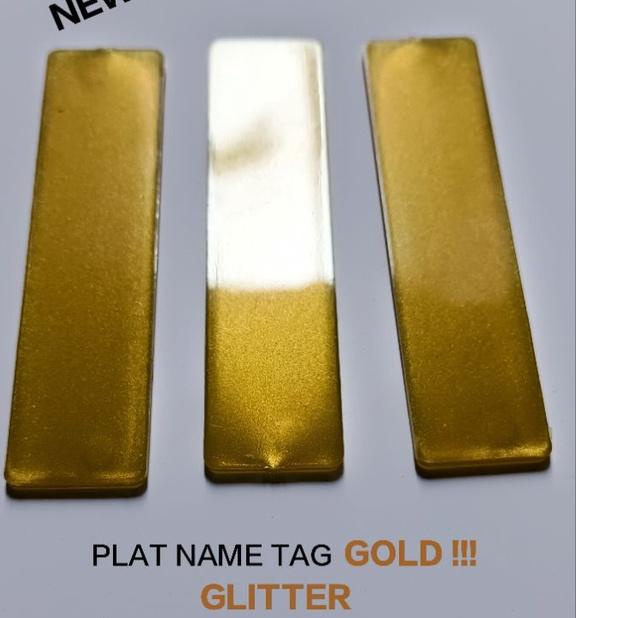 

Best - plat name tag /BAHAN NAME TAG 8x2cm tebal 2mm isi 100pcs/pak !