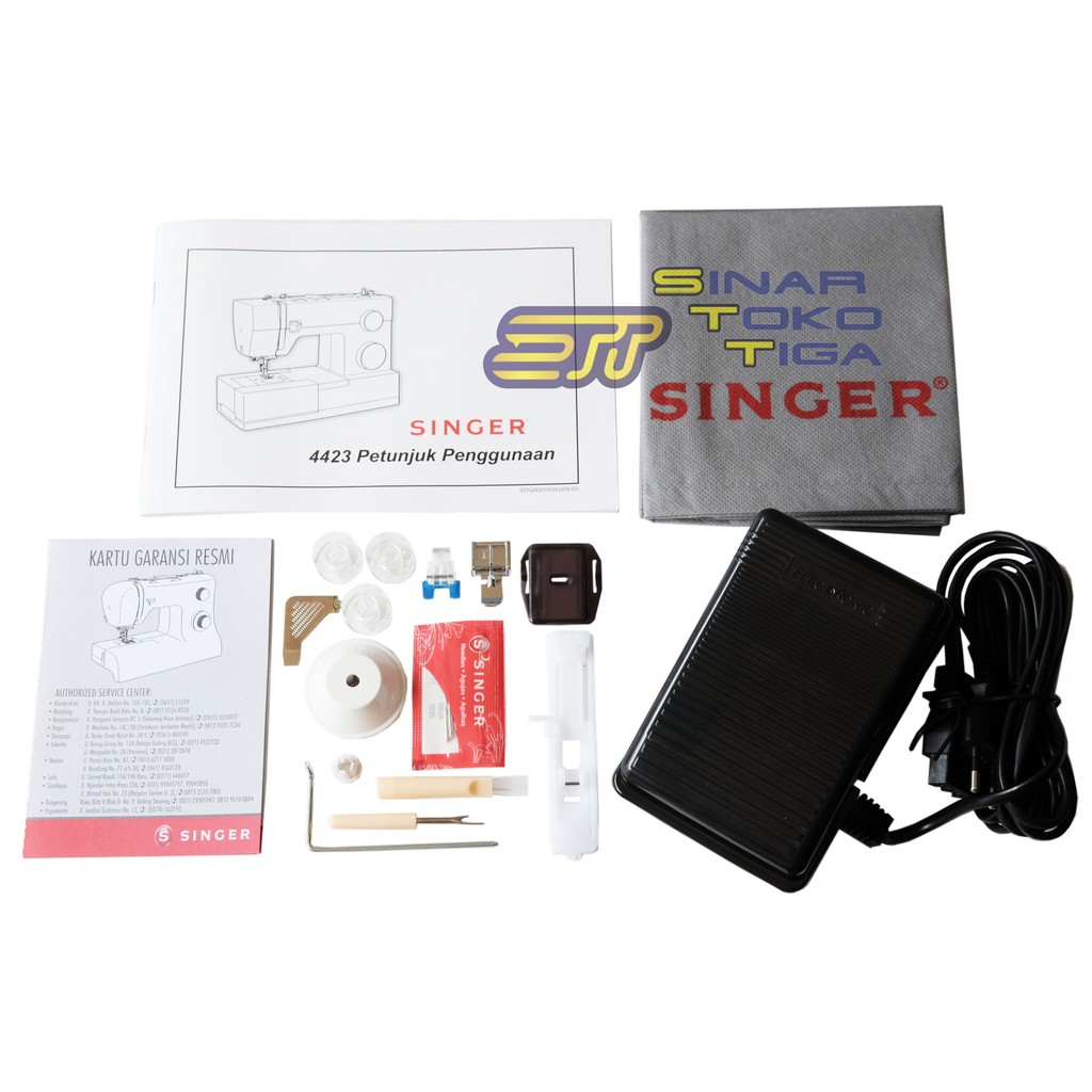 MESIN JAHIT TEBAL SINGER 4432 HEAVY DUTY PORTABLE MULTIFUNGSI