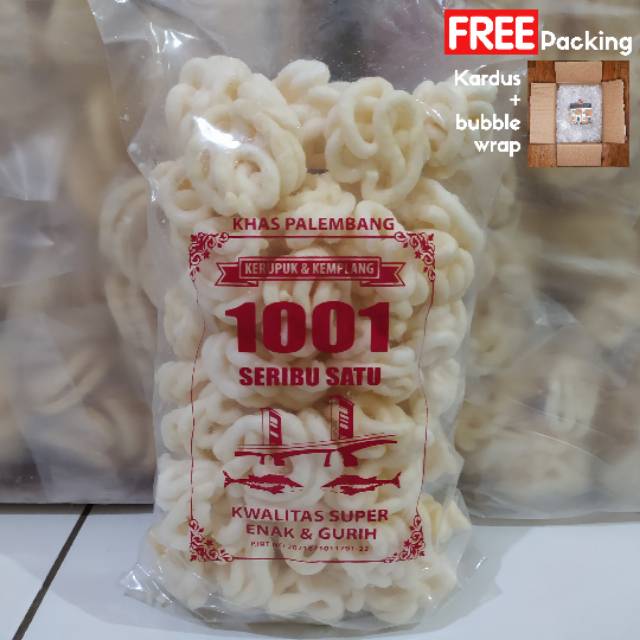 Kerupuk Keriting / Sanggul Palembang Asli 250 gram | 1001 (Seribu Satu)