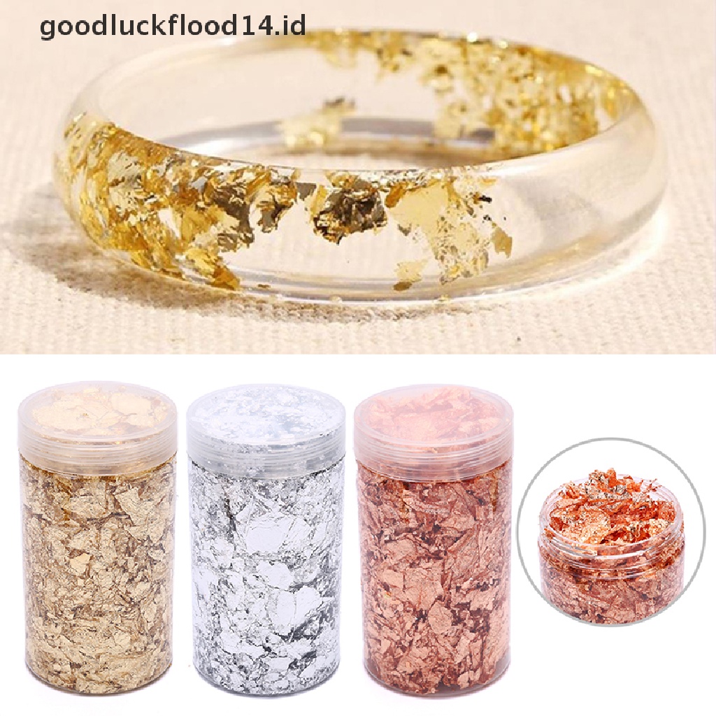 [OOID] Foil Decorative Resin Mold Glitters Fillings Materials Jewelry Making DIY Craft ID