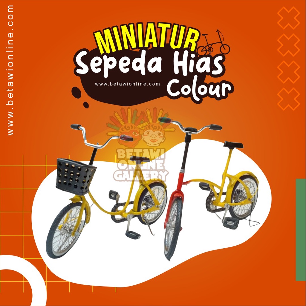 Miniatur Sepeda Hias Colour