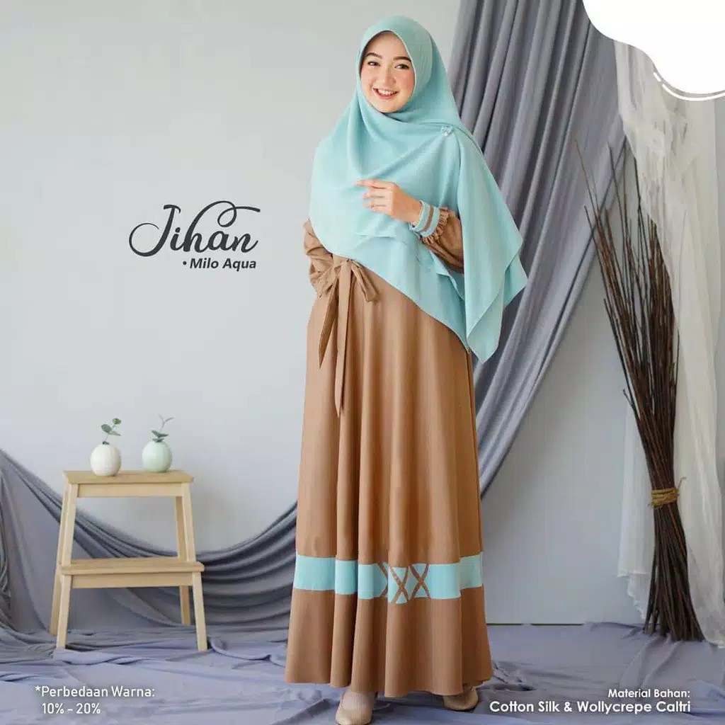 DISKON - JIHAN SYARI - FLOTTILICIOUS / DRESS MUSLIM / GAMIS MUSLIM / GAMIS MURAH / GROSIR BAJU ONLINE