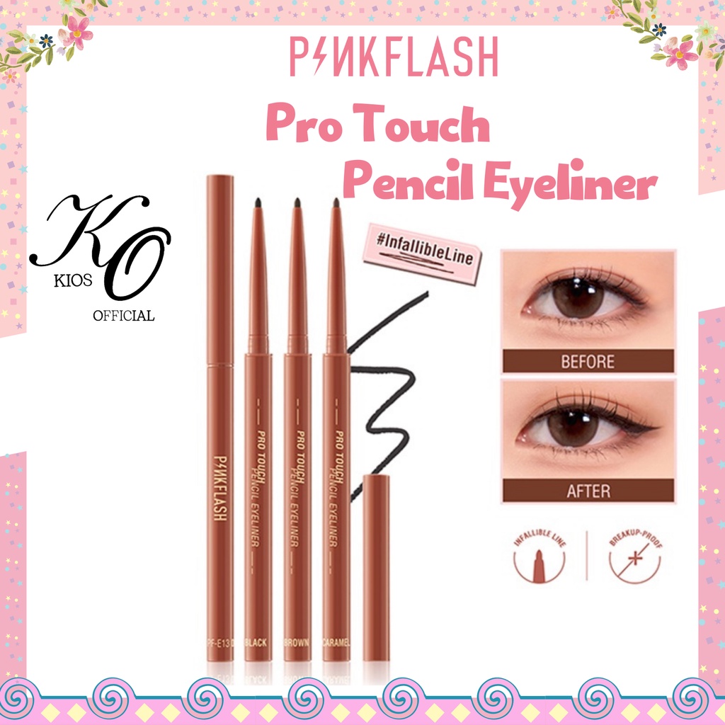 Pinkflash Pro Touch Pencil Eyeliner | Infallible Line Hyperfine Smooth Get Eyeliner