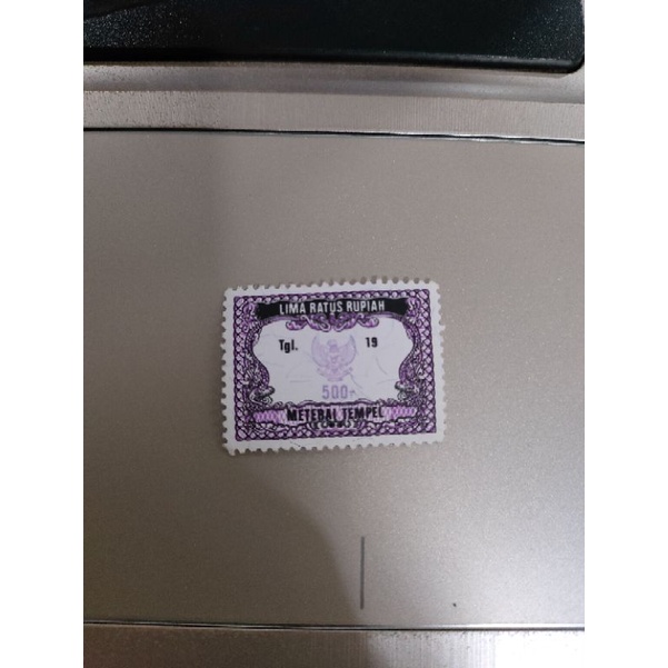 

materai tempel 500 tahun 1990 asli