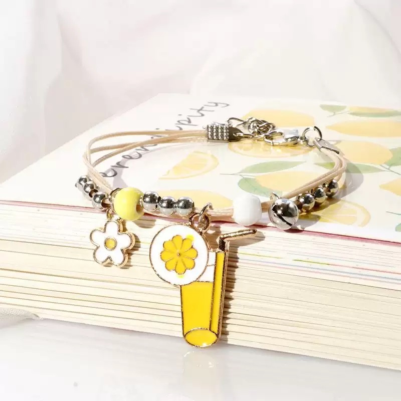 Gelang Couple Daisy Etnik Bead Tali persahabatan Braided Bracelet/Friendship Adjustable Daisy-#1