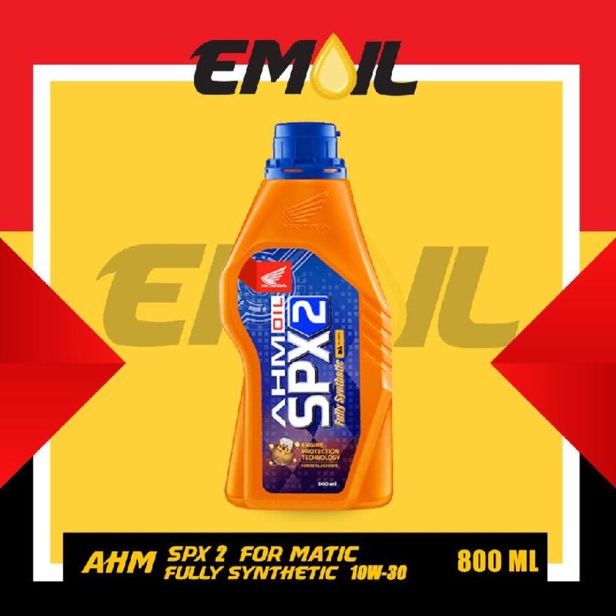 Oli Motor Honda AHM SPX2 Matic Fully Synthetic sae 10W30 isi 800 ml