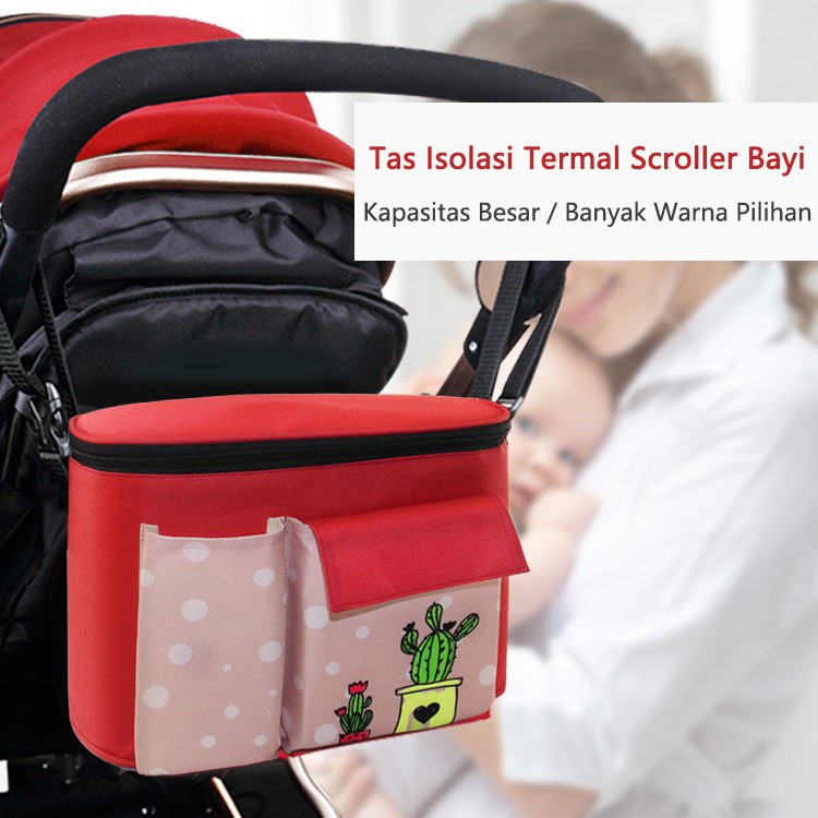 Mainland Diaper Bag Multifungsi Tas Bayi Stripe Series Selempang Mobil Tenteng Scroller TMM01-A