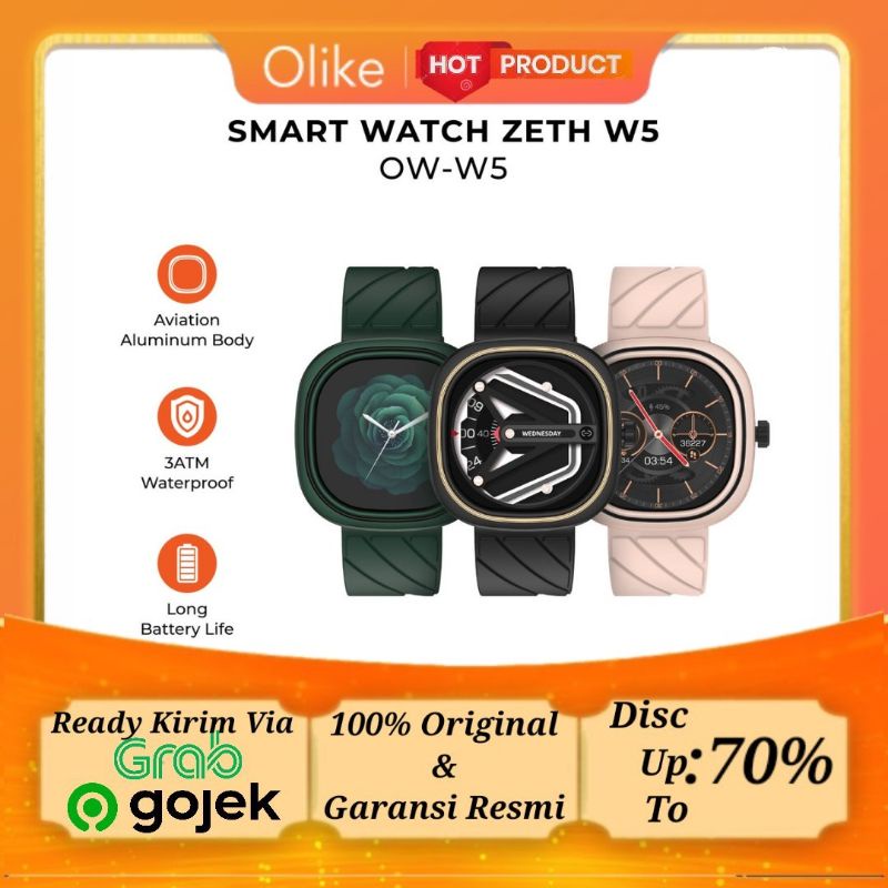 New Olike Smartwatch Zeth W5 Olike OW-W5 Jam Tangan Waterproof